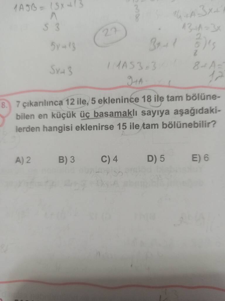 Matematik bölme bölünebilme tyt Sorumatik