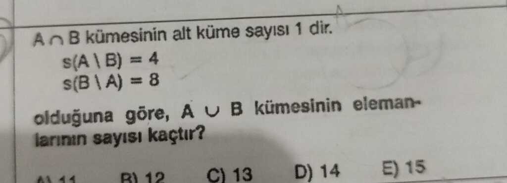 Matematik Zermisiniz Sorumatik