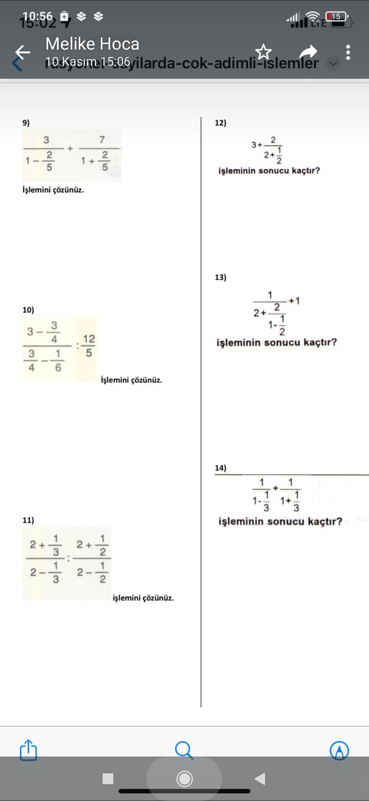 7 sınıf matematik Sorumatik