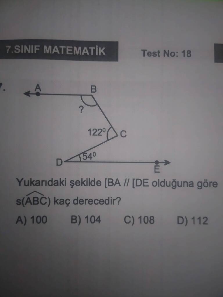 Matematik Açılar 7. Sınıf - LGS - Sorumatik