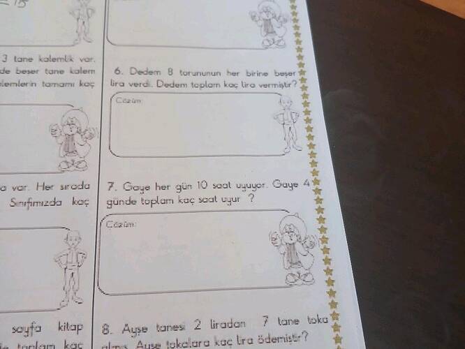 3 tane kolernlk var.