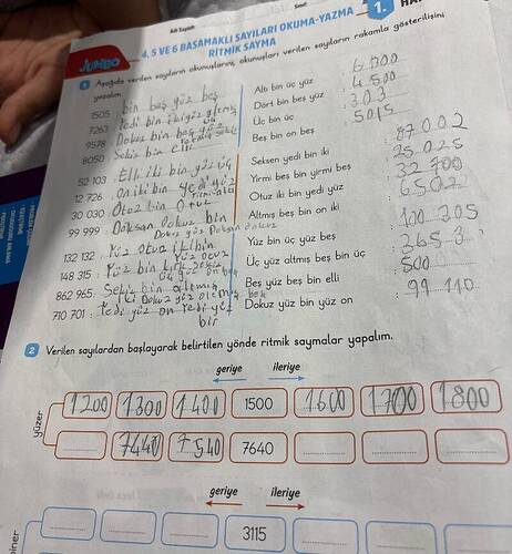 Sit sayların rakamla qösterilişini 45VE6 BASANAKLI SAYILARI OKUMA-YAZMA RITNIK SAYMA...