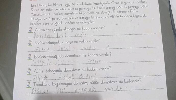Ece Hanım, kızı Elif ve oğlu Ali için kahvaltı hazırlıyordu.