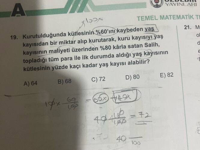 YAYINLARI TEMEL MATEMATIK TE 21.