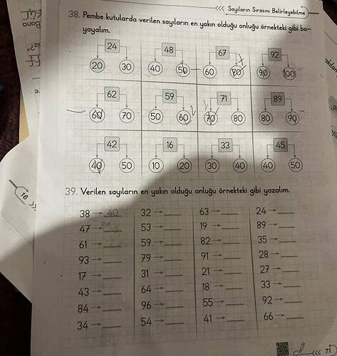 « Sayıların Sirasinı Belirleyebilme 38.