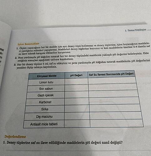 İşlem Basamakları 1.