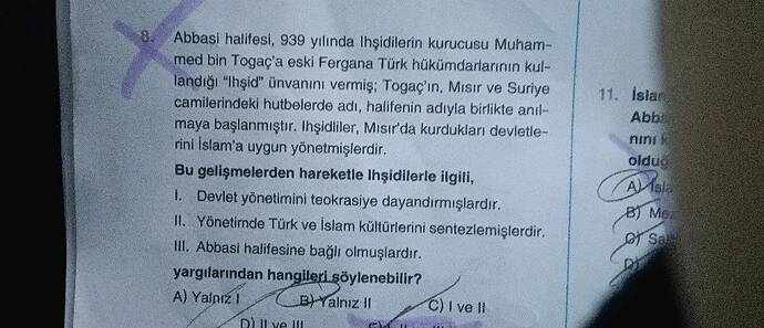 Abbasi halifesi, 939 yılinda lhşidilerin kurucusu Muham- med bin in Togaç'a eski...