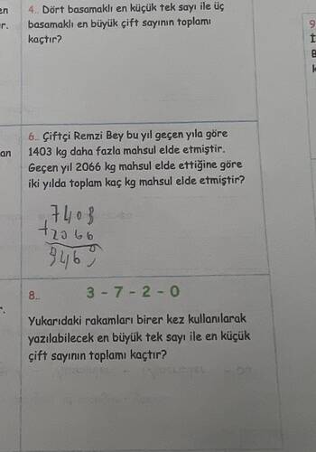 Dört basamaklı en küçük tek sayı ile üç basamaklı en büyük çift sayının toplamı kaçtır?