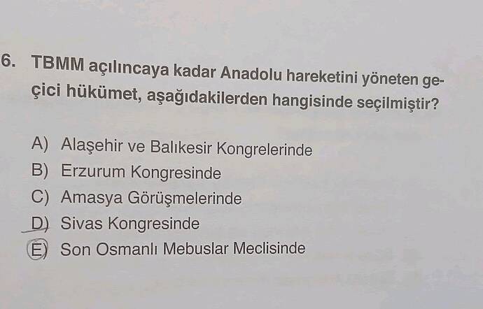 TBMM açılıncaya kadar Anadolu hareketini yöneten ge- çici hükümet, aşağıdakilerden...