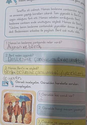 Teneffüs zili çalmışt.