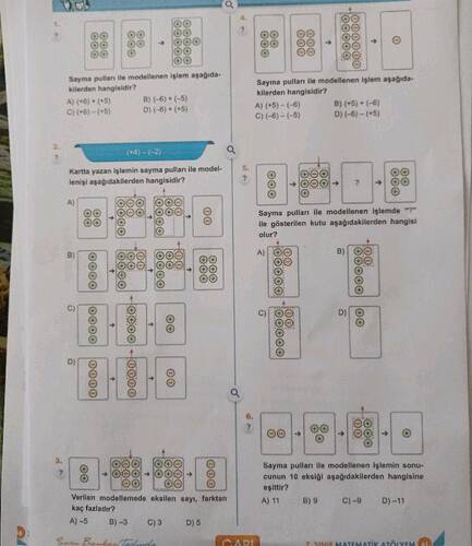 Sayma pulları ile modellenen işlem aşağıdakilerden hangisidir?