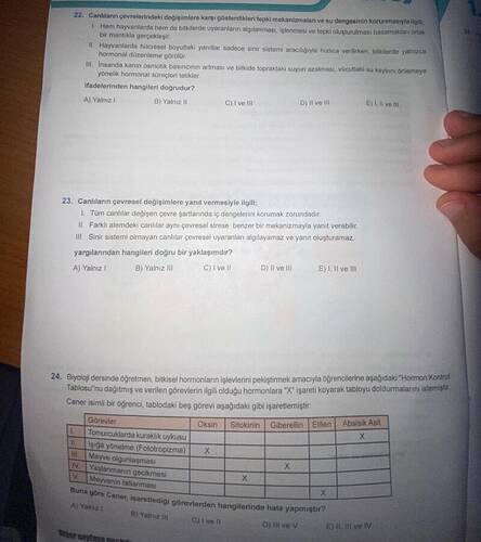 Canlıların çevrelerindeki değişimlere karşı gösterdikleri tepki mekanizmaları ve su...