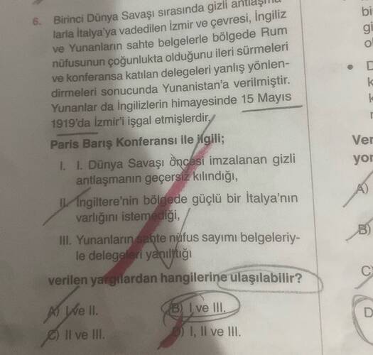 Birinci Dünya Savaşı sırasında gizli antlaşmalarla İtalya'ya vadedilen İzmir ve...