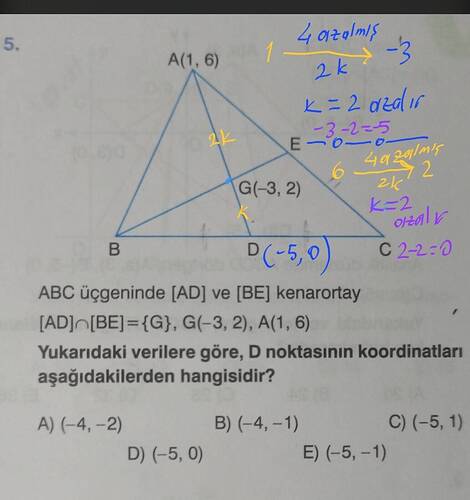 analitik geometri sorusu çözümü