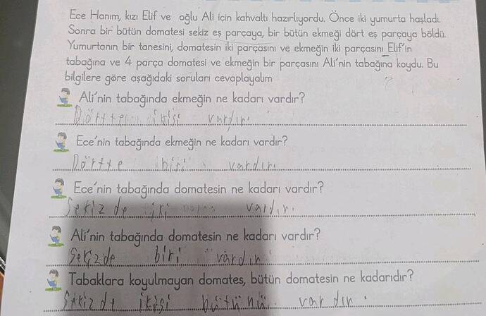 Ece Hanım, kızı Elif ve oğlu Ali için kahvaltı hazırlıyordu.