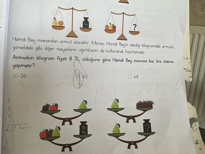 Hamdi Bey manavdan armut alacaktir.