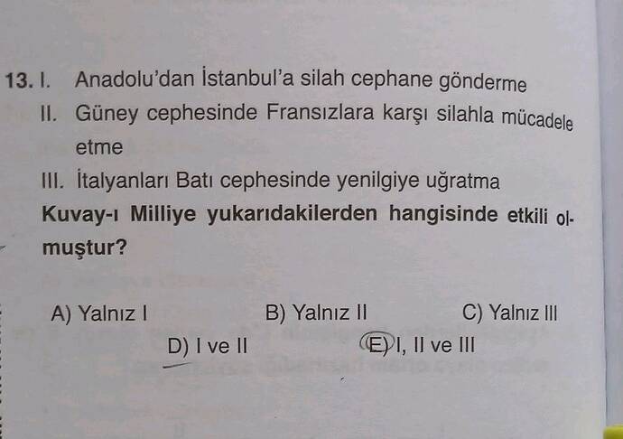 Anadolu'dan İstanbul'a silah cephane gönderme II.