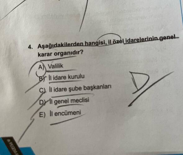 Aşağıdakilerden hangisi, il özèl idarelerinin genol karar organıdır?