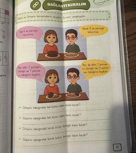 BAĞLANTIKURALIM Glcin ve Ornanin konuşnaları okuupln Soruları cevaplayoim 1 Kek 6 es...