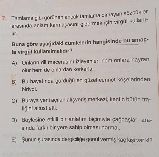 Tamlama gibi görünen ancak tamlama olmayan sözcükler arasında anlam karmaşasını...