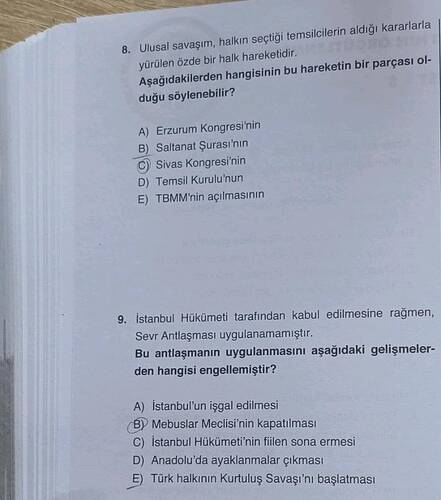 Ulusal savaşım, halkın sectiği temsilcilerin aldiğI kararlarla yürülen özde bir halk...