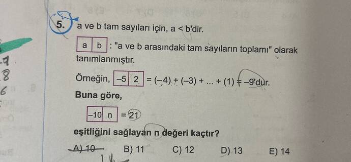 a ve b tam sayıları için, a b 'dir.