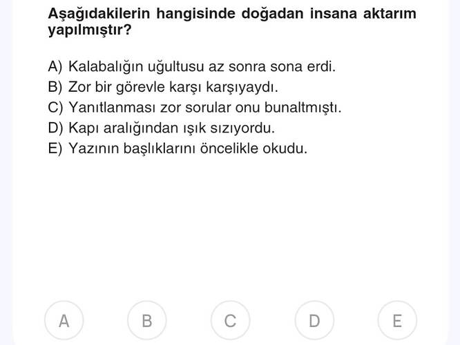 Aşağıdakilerin hangisinde doğadan insana aktarım yapılmıştır?