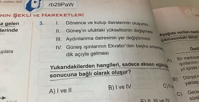 Dönence ve kutup dairelerinin oluşumu II.