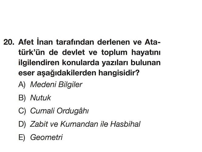 Afet İnan tarafından derlenen ve Ata- türk'ün de devlet ve toplum hayatını ilgilendiren...
