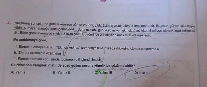 Araştirma sonuçlarina göre ülkemizde günde 25.295, yilda 9.2 milyon ton ekmek...