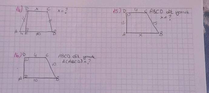 l6) A ABCD dit yonke ACABCD)2 45) D