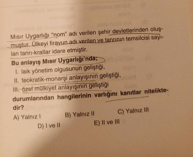 Mısır Uygarlığı "nom" adı verilen şehir devletlerinden oluşmuştur.