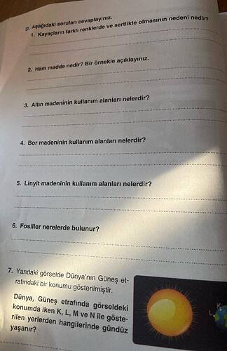 Kayaçların farklı renklerde ve sertlikte olmasının nedeni nedir?
