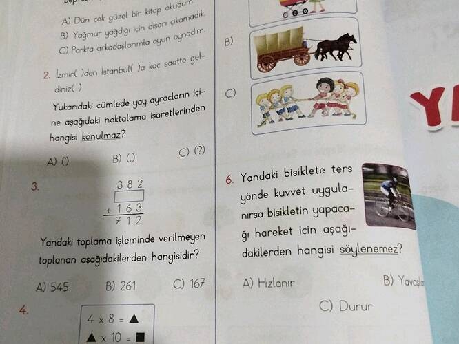 b Yagmur yağdğ icn dsarı çikamadik.