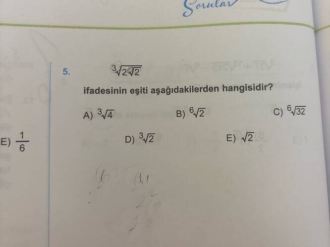 Soela 5 4242 ifadesinin eşiti aşağıdakilerden hangisidir?