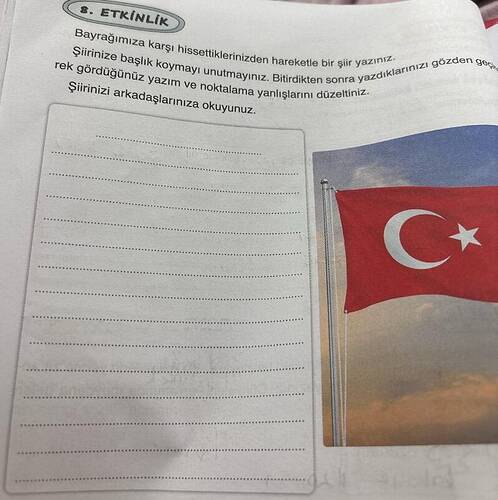 ETKÍNLIK Bayrağimiza karsı hissettiklerinizden hareketle Şirinize başlık koymayı...