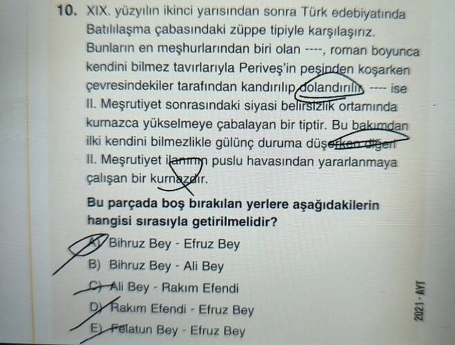 yüzyılın ikinci yarısından sonra Türk edebiyatında Batılilaşma çabasındaki züppe...