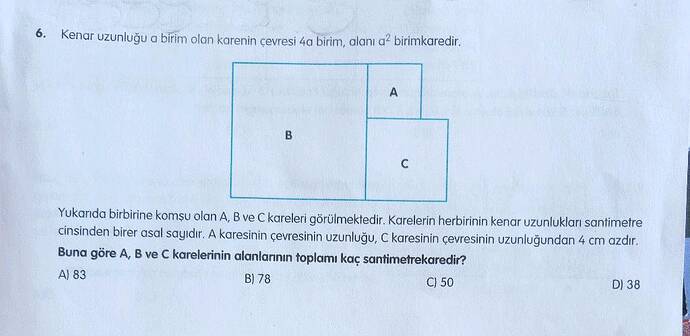 bu soruyu yapamadım soruyu adımadım nasıl yapıldığını anlatırmısın ve cevabınıda kısaca...