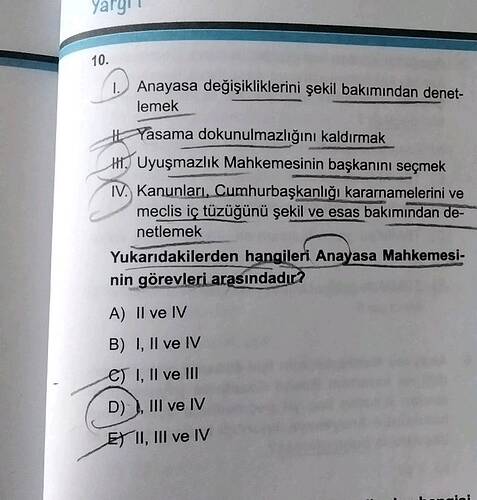 ya Anayasa değişikliklerini şekil bakımindan denet- lemek Yasama dokunulmazlığını...