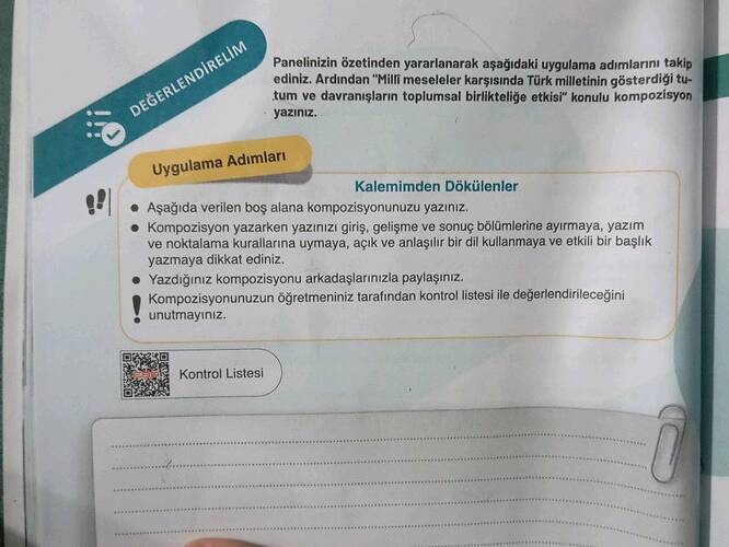 Panelinizin özetinden yararlanarak aşağıdaki uygulama adımlarını takip ediniz.