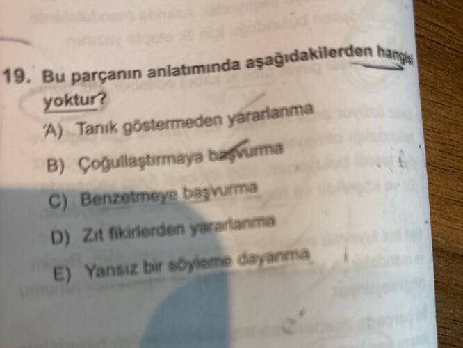 parçanın anlatımında aşağıdakilerden 19.