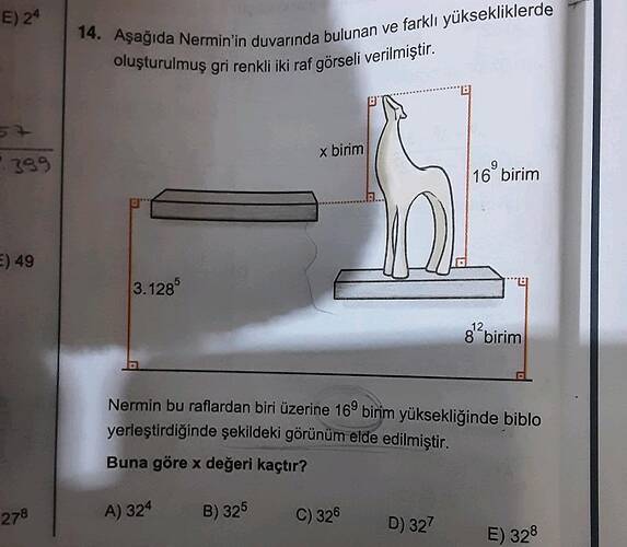 Aşağıda Nermin'in duvarında bulunan ve farklı yüksekliklerde oluşturulmuş gri renkli...