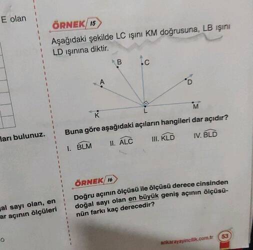 ilk olarak E olan ları bulunuz.