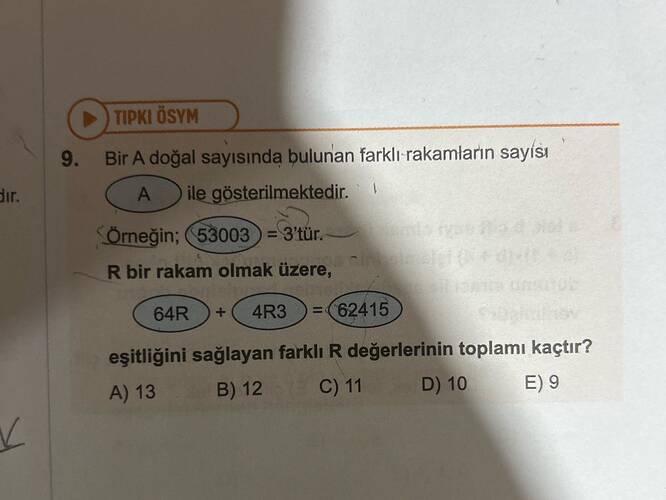 ()TIPKI ÖsYM 9.