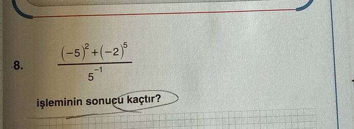 (-5f+(-2f işleminin sonucu kaçtır?