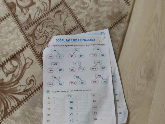 DOĞAL SAYILARDA YUVARLAMA 1.