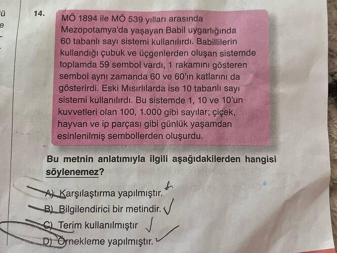 ü MÔ 1894 ile MÖ 539 yları arasında Mezopotamya da yaşayan Babil uygarliğında 60...