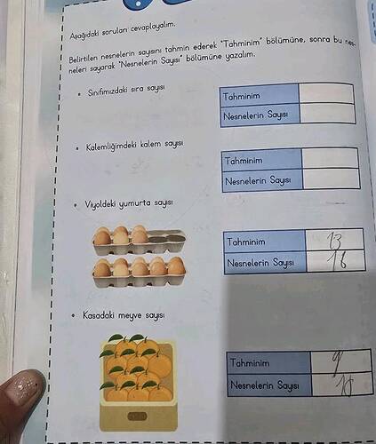 I Aşağıdad sorular cevaplayaliım.