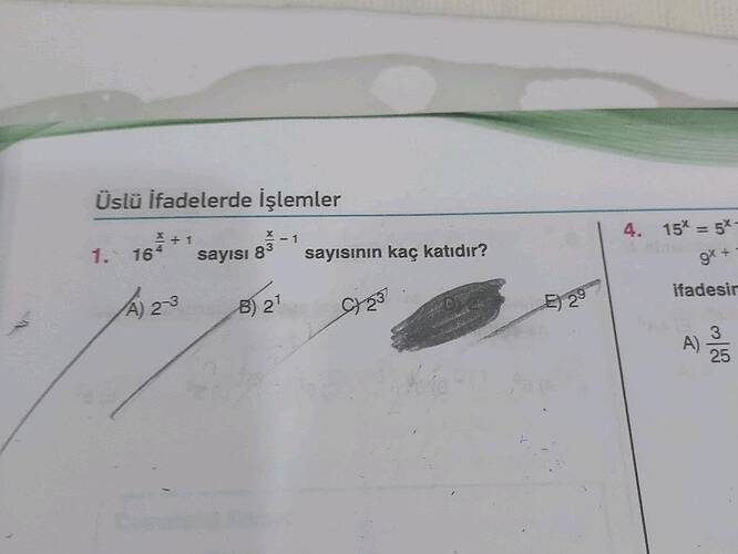 Üslü İfadelerde işlemler sayısı 8-1 sayısının kaç katidır?