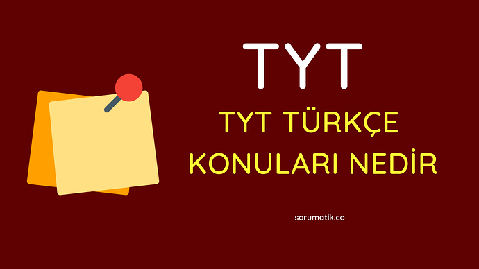 tyt türkçe konuları